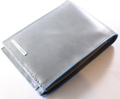 PORTAFOGLIO UOMO CON PORTAMONETE BLUE SQUARE