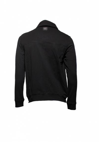 Felpa con zip decentrata