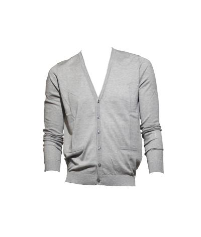 Cardigan in misto cotone e seta