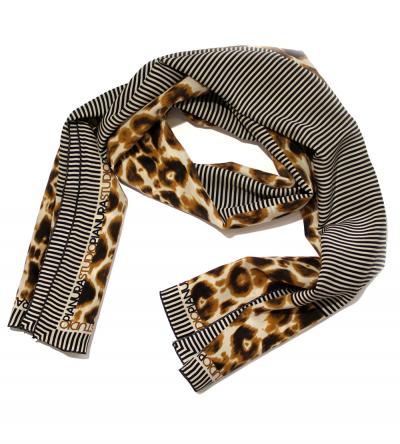 Sciarpa donna in seta fantasia animalier