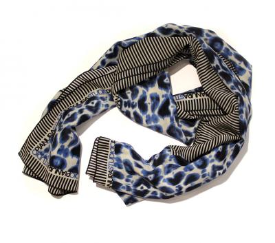 Sciarpa donna in seta fantasia animalier