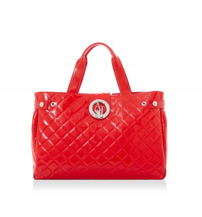 SHOPPING BAG IN ECO VERNICE