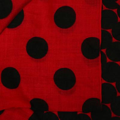 W'S GEOMETRIC WOOL SCARF