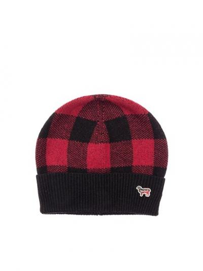 B'S CHECK BEANIE