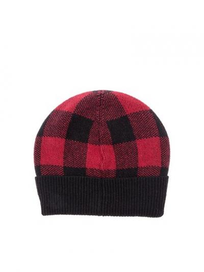 B'S CHECK BEANIE