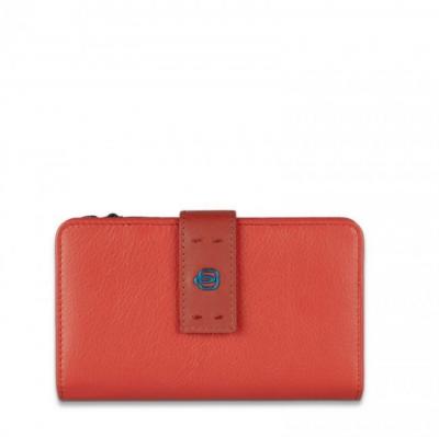 Portafoglio donna in pelle con porta monetecioccolata Pulse