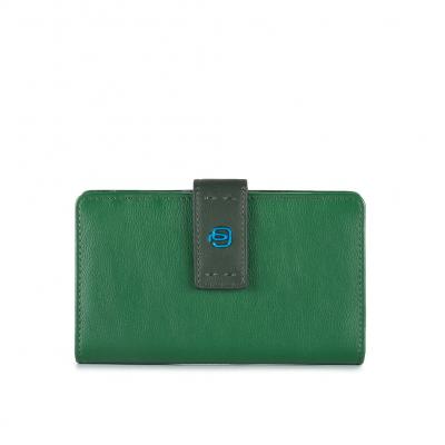 Portafoglio donna in pelle con porta monetecioccolata Pulse