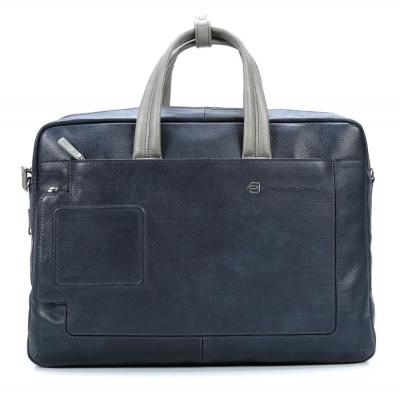 BORSA IN PELLE A DUE MANICI FISSI CON PORTA iPad/iPad®Air VIBE