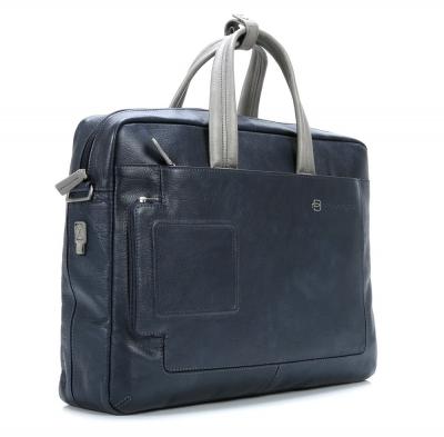 BORSA IN PELLE A DUE MANICI FISSI CON PORTA iPad/iPad®Air VIBE