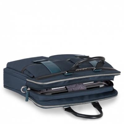 CARTELLA PIQUADRO PORTA PC DUE MANICI TESSUTO PELLE ORION