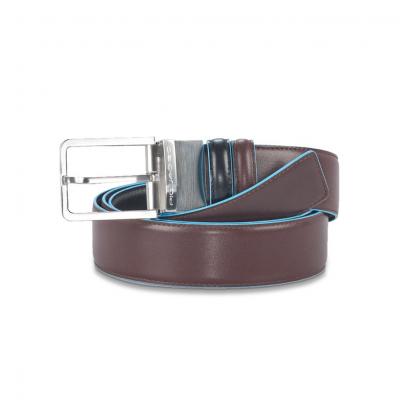 CINTURA UOMO DOUBLE FACE CON FIBBIA AD ARDIGLIONE BLUE SQUARE