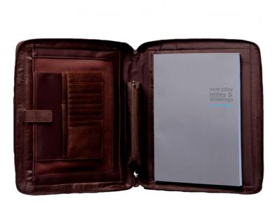 Portablocco in pelle formato A4 con manici a scomparsa, tracolla e porta iPad/iPad®Air Vibe