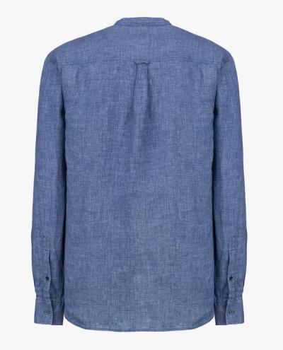 LINEN COREAN COLLAR SHIRT