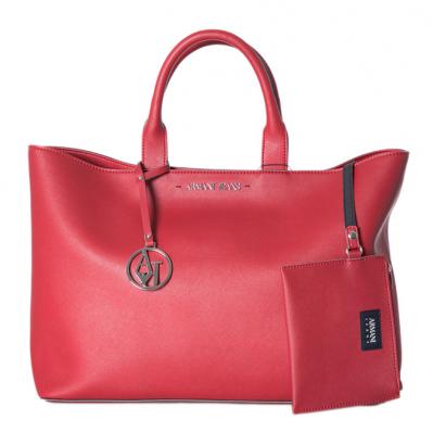 BORSA SHOPPER IN SIMILPELLE SAFFIANO