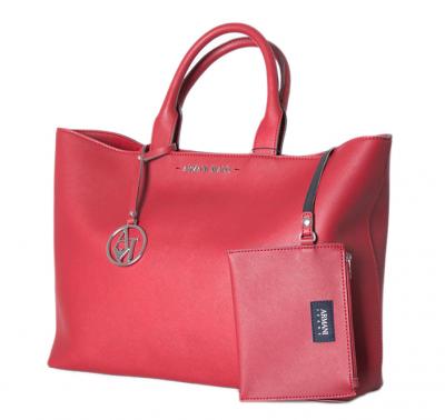 BORSA SHOPPER IN SIMILPELLE SAFFIANO