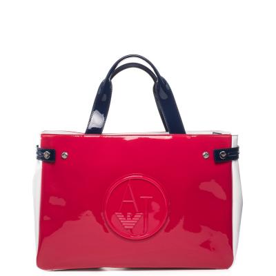 BORSA SHOPPER CON LOGO E TRACOLLA
