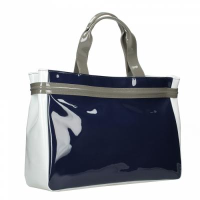 BORSA SHOPPER CON LOGO E TRACOLLA