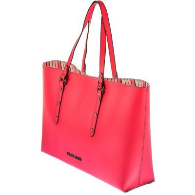 BORSA SHOPPER SIMILPELLE INTERNO A RIGHE