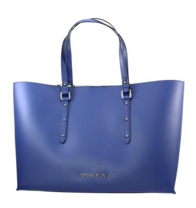 BORSA SHOPPER SIMILPELLE INTERNO A RIGHE