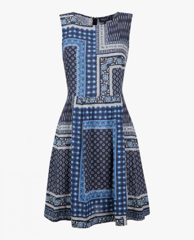 W'S PRINTED LINEN DRESS