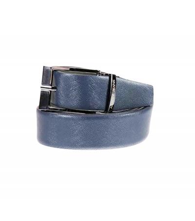 CINTURA IN PELLE REVERSIBILE CON FIBBIA LOGO