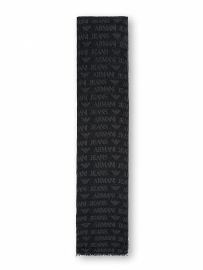 SCIARPA IN COTONE MODAL LOGO ALL OVER