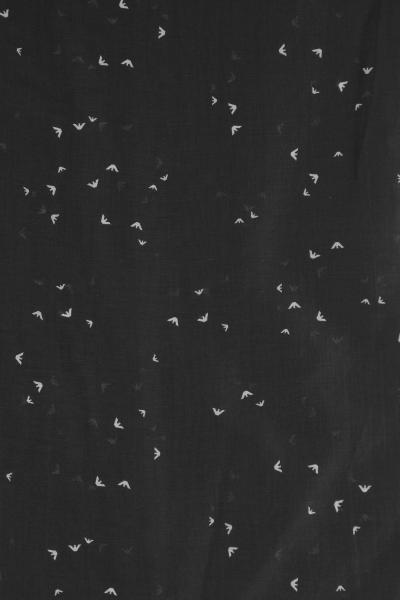 SCIARPA IN COTONE E SETA CON STAMPA PICCOLE AQUILE