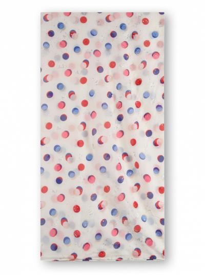 SCIARPA IN COTONE MODAL CON POIS ALL OVER