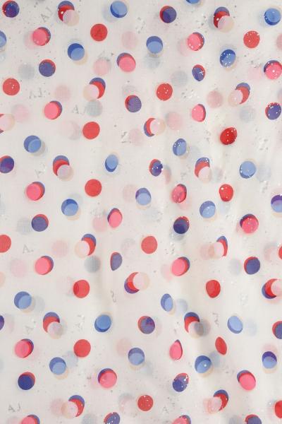 SCIARPA IN COTONE MODAL CON POIS ALL OVER
