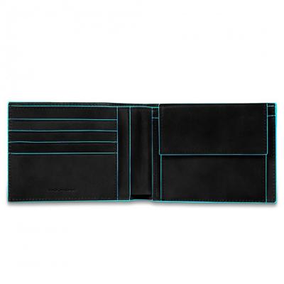 PORTAFOGLIO UOMO CON PORTAMONETE BLUE SQUARE