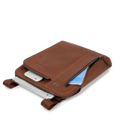 Borsello porta iPad®Air/Pro 9,7 con doppia tasca frontale chiusa da zip Black Square