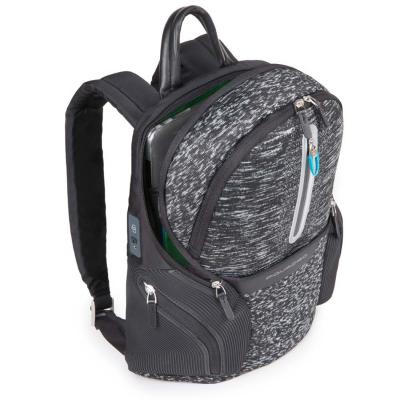 Zainetto porta PC e porta iPad®Air/Pro 9,7 con pla cca USB e micro-USB ed elemento catarifrangente Coleos