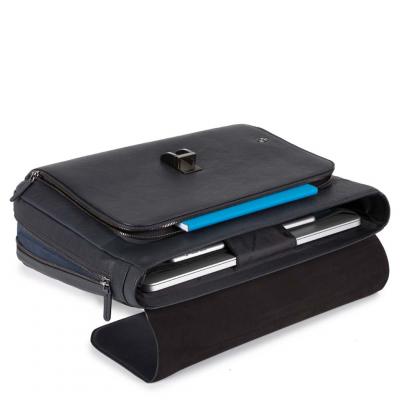 Cartella espandibile porta computer con patta, porta iPad®Air/Pro 9,7 e CONNEQU Black Square