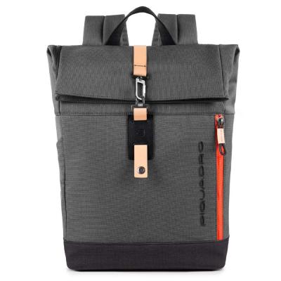 Zaino roll top porta PC con protezione antiurto, tasca portabottiglia, chiusura con moschettone Blade