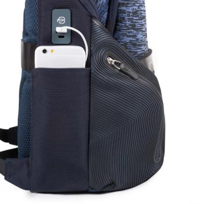 ZAINO PORTA PC E PORTA IPAD®AIR/PRO 9,7 CON PLACCA USB E MICRO-USB ED ELEMENTO CATARIFRANGENTE COLEOS