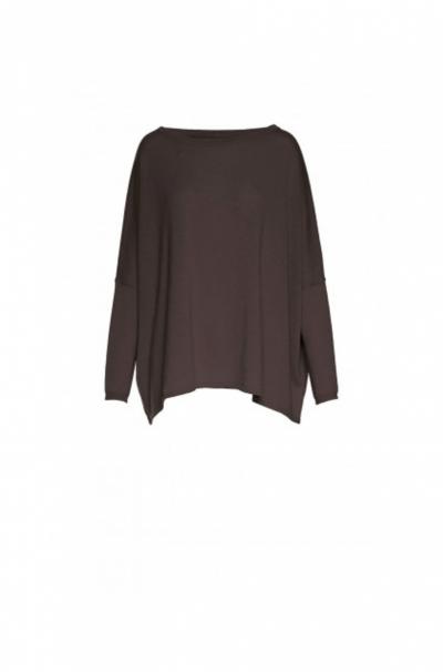MAGLIA VIOLA WIDE SWEATER