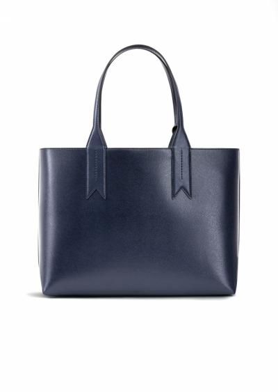 Shopper con charm logato