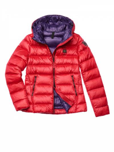 PIUMINO DONNA CON CAPPUCCIO IMBOTTITO COLE