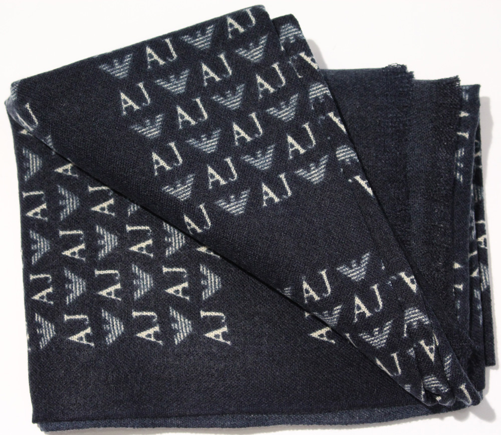 AJ - Armani Jeans SCIARPA DONNA IN TESSUTO LOGATO - Z5419 XZ/BLU -  FeliceCasucci.it