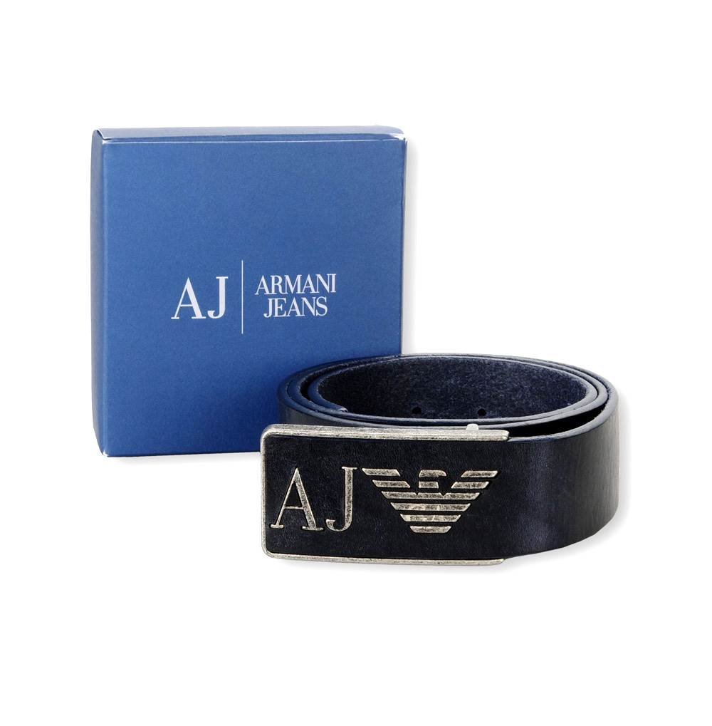 AJ Armani Jeans CINTURA IN PELLE CON PACKAGING SPECIALE 06115 R3 G8 FeliceCasucci