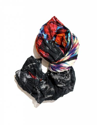 FOULARD DONNA IN COTONE E SETA