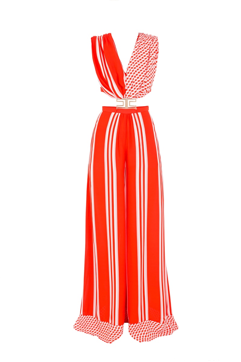 Elisabetta Franchi TUTA A FANTASIA - TU60A4326/H85 - FeliceCasucci.it