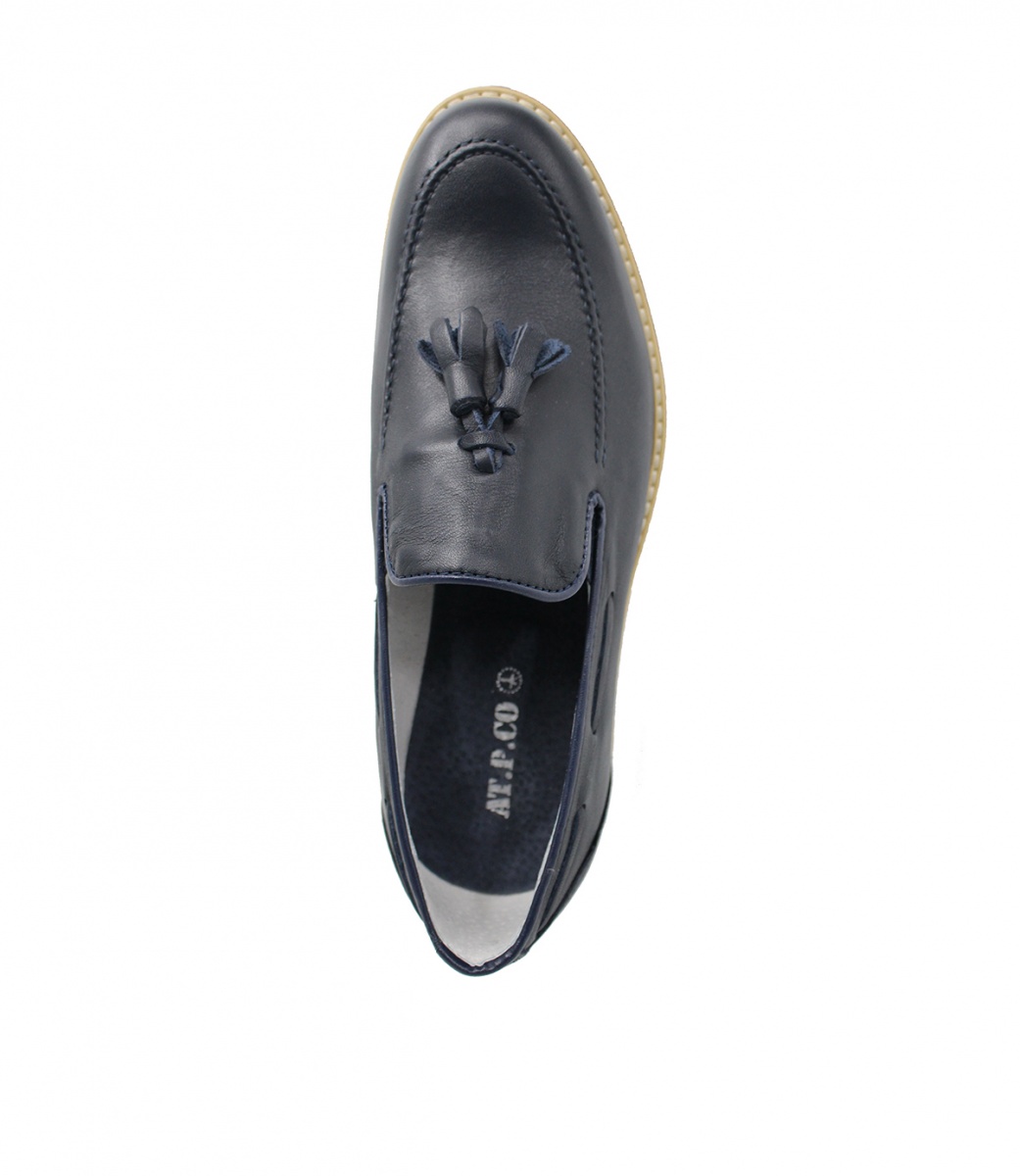 AT.P.CO MOCASSINO CON PON PON SUEDE - S03BF1/780 - FeliceCasucci.it