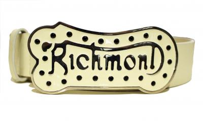 CINTURA PELLE LISCIA CON PLACCA RICHMOND