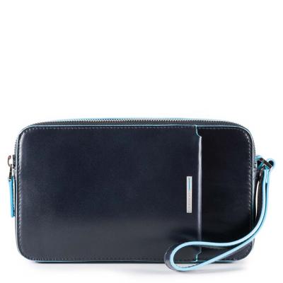 Pochette in pellerosso Blue Square