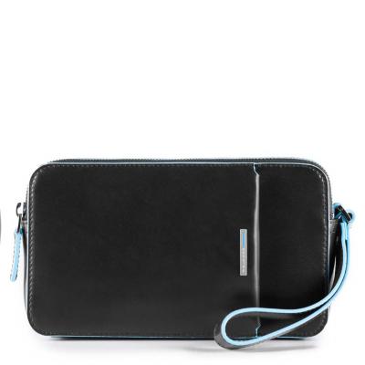 Pochette in pellerosso Blue Square