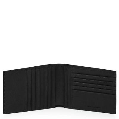 Portafoglio con dodici scomparti porta carte di credito e anti-frode RFID Black Square