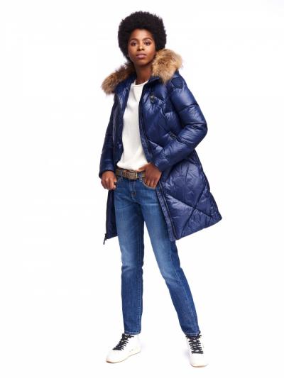 PIUMINO LUNGO IN NYLON CANGIANTE CUNNINGHAM