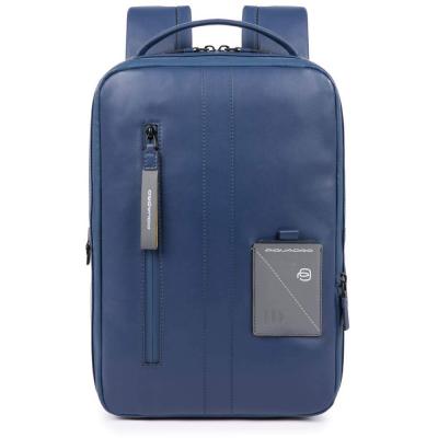 ZAINO SOTTILE IN PELLE BLU