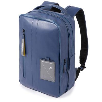 ZAINO SOTTILE IN PELLE BLU